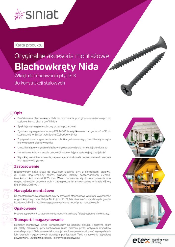 Blachowkręty Nida